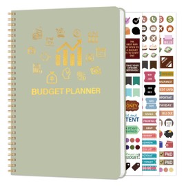 Monthly Budget Planner - 14 Months Undated Financial Planner Organizer Budget Book with Expense and Debt Tracker Notebook to Manage Your Money Effectively, Bill Planner and Organizer with Stickers