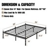 Goltriever 14 Inch Queen Size Bed Frame with 2 Pcs
