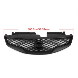 Car Front Bumper Upper Grille Mesh Grill for Nissan Altima 2010-2012 Matte BlackColor: Black