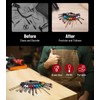 Portable Bit holder Keychain (12pcs Holders + 2pcs Connection Rods
