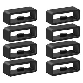8 Pack Band Keepers for Garmin Instinct 2/Vivoactive 4/Venu 3 2, Garmin Foreruner 965 955 945 265 255/Fenix 8 7 6 5 Watch Bands, Silicone Fastener Rings Security Loop/Holder/Retainer