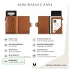 MAGATI Zani Slim Wallet with AirTag Leather Case, Includes Lost