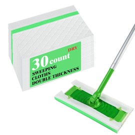 Dry Sweeping Cloths for S.wiffer Sweeper Mop | Disposable Dry Mop Refills Pad for Floor Mopping | Cleaning Hardwood Floor Mop Cleaner Cloth Refill 30 Count