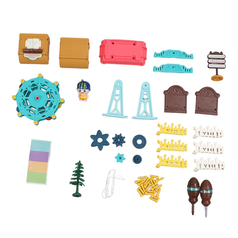 Kid Assembled Ferris Wheel Toy Nut Disassembled Maunal Ferris Wheel