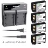 Kastar DMW-BLF19 Battery & Dual Charger for Panasonic Lumix DMC-GH3H