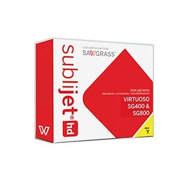 Sawgrass SubliJet HD Sublimation Ink for Sawgrass SG400 & SG800, Yellow Regular Capacity Cartridge 209094 (29ml) Bundle with 1 roll of SUBLIMAX Brand Heat Resistant Tape