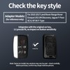 Erivis Full-Wrap Key Fob Cover for Landrover Rover Evoque 2010-2017(ModelA)