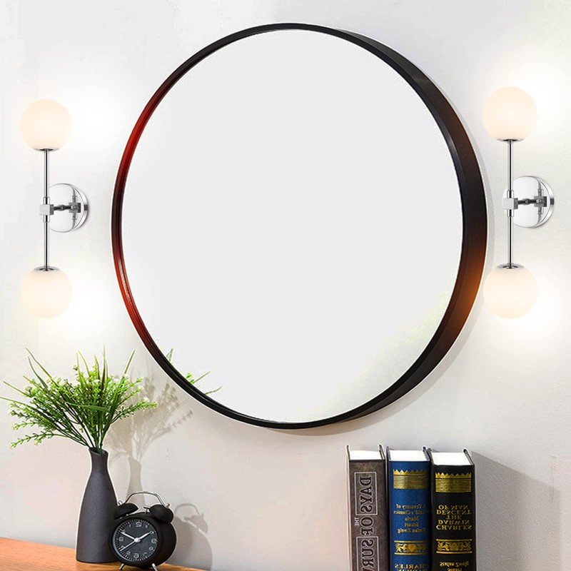 BAODEN Modern Wall Sconce 2-Lights Industrial Mid Century Bathroom Vanity