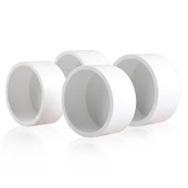 1-1/2 Inch Pipe End Cap Fitting, Furniture Grade End Cap Fittings for Building Furniture Greenhouse Shed Pipe Fittings Tent Connection, Furniture Build Grade SCH40 [4 Pack]