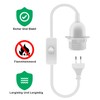 HuaLiSiJi E27 Lamp Holder with Switch with Plug E27 Socket