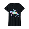 Ragazza volteggio sport equestre cavalcando volteggio Maglietta