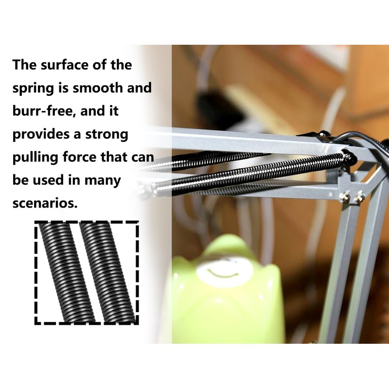 Lhbwhiz Pack of 4 tension springs, stainless steel small tension