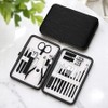 Nail care 18-piece set home nail preparation nail kit - WFHUQOH pink / 네일케어 18종 세트 가정용 손톱정리 네일키트-WFHUQOH 핑크