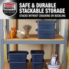 Rubbermaid Roughneck Storage Totes 3 Gallons, Durable Stackable Containers, Great