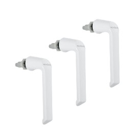 Schüco Window Handle, Plug-in Handle, White, Economy Set of 3 | Bolt Bar Fitting Schüco Profile System Schnicks