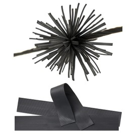 TOPARCHERY 2 Pair Bow String Whiskers Silencers Reduce String Noise Recurve Bow Black Grey for Recurve Compound Bow