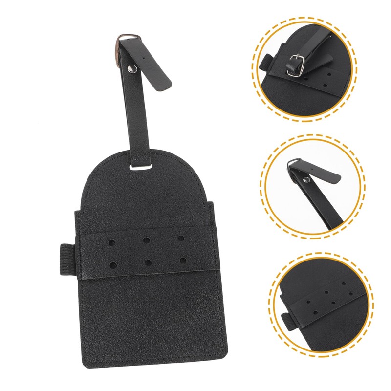 Kisangel Golfing Tee Organizer Tees Holder Golf Bag Tag Pu