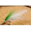 Deceiver Fishing Flies - Green and White Red Throat Tied