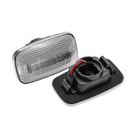 Riloer LED Fender Side Marker Light, Clear Lens Solid Amber Light, Compatible with Toyota Land Cruiser 100/70/80 Series Compatible with Lexus LX470 Land Cruiser Prado 90 Series FJ Cruiser Hilux