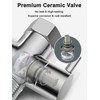Bidet T Valve Adapter for Bidet with Shut-off Value for