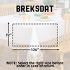 BrekSdat Beige lace Premium Rectangle Farmhouse Tablecloth Waterproof OilProof SpillProof