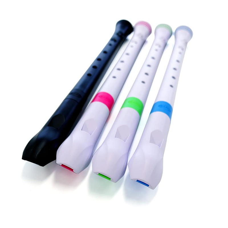 NUVO Soprano Recorder, German Style Recorder White/Pink FGREPKJP White/Pink [Exclusive