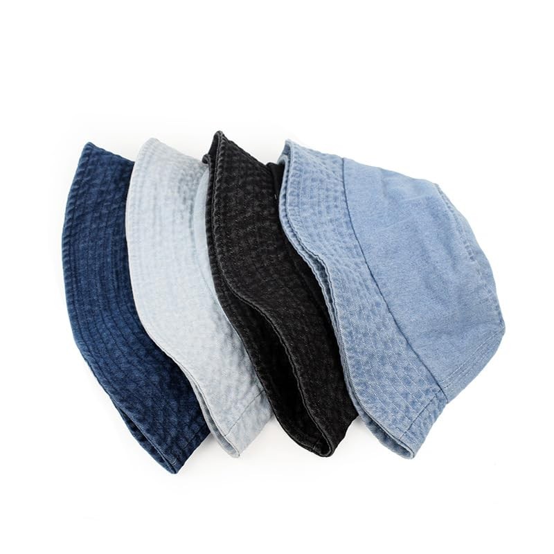 The largest selection Denim Bucket Hat, dark blue denim