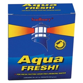 Sudbury Aqua Fresh, Water Purification for Boat and RV Water Tank, RV and Boat Accessories, Fresh and Odor-Free Drinking Water, 8 Packets per Box