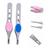 VICASKY 4pcs Eyebrow Shaping Tools Eyebrow Tweezers and Elegant Clamps