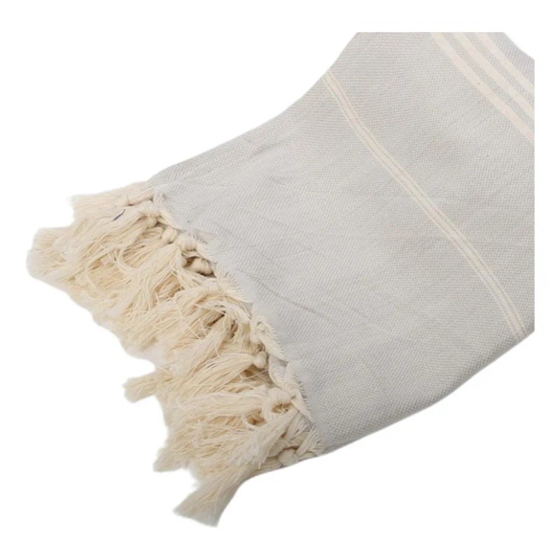 2 Cotton Turkish Towel Beach Spa Bath Towel Pestemal Gris