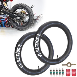2.5/2.75-14 Inner Tubes for 60/100-14 Tire 50cc 110cc 125cc 140cc 150cc 160cc Dirt Pit Bikes RFZ Atomik Thumpstar - 2Pack
