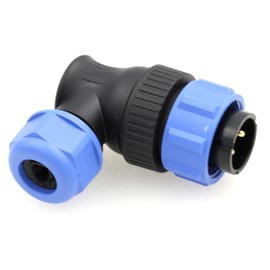 ZBLZGP WEIPU SP21 SP2110/P IP68 Waterproof 2 Pin Docking Screw Welding Cable Wire Connector (Right Angle Plug)