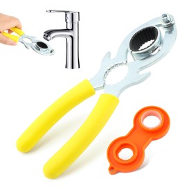 Bibabala Faucet Aerator Removal wrench,Faucet Bubbler Wrench Kit,Removal Spanner Tool(COLOR:Bright)