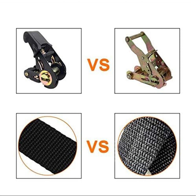 Endless Ratchet Tie Down Straps, 2Pcs Adjustable Heavy Duty Cargo