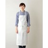 fog linen work Linen Full Apron White (19) 《LKA004-19》