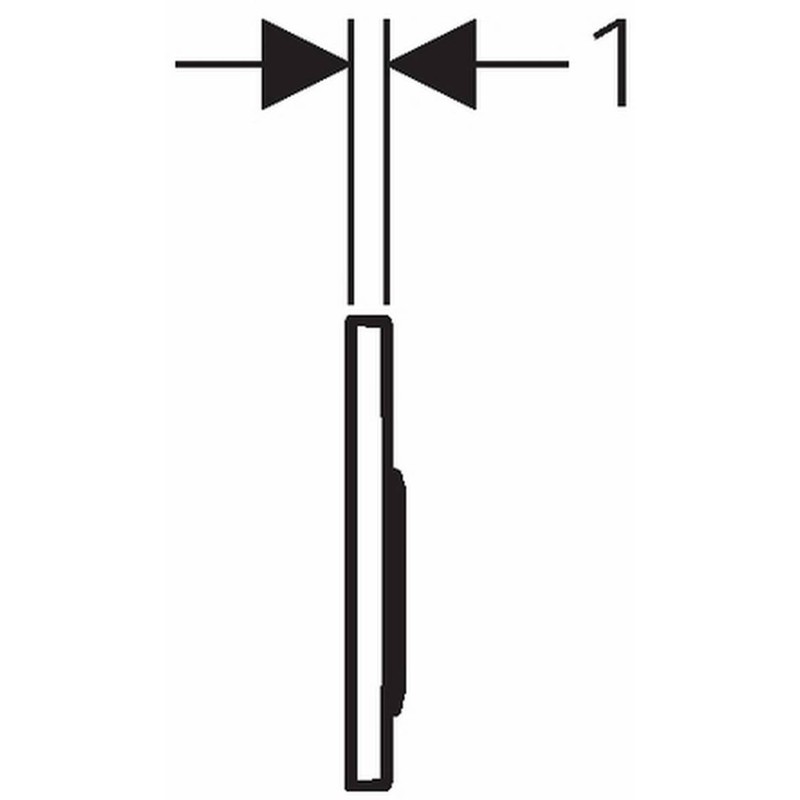 Geberit Cover Plate – Polished Chrome – Omega 20 –