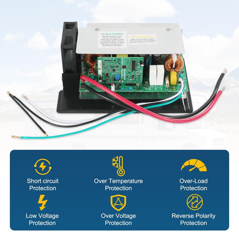 RUIANOMG WF-8955-MBA RV Power Converter Board Assembly Replacement for WF-8955,