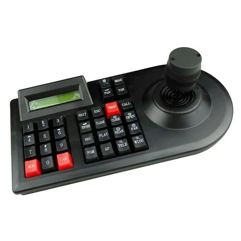PTZ Camera Keyboard 3D Vehicle Speed Dome Controller LCD Display