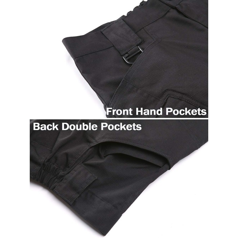 MAGCOMSEN Men's Combat Pants with 9 Pockets Rip-Stop Lightweight Work