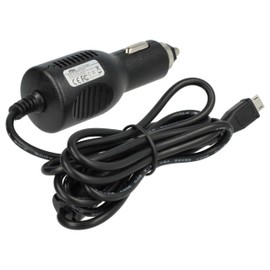 vhbw Car Charger Cable Compatible with Tomtom Start 50, 60 Europe Traffic, 40, 60 Navigation Device - 12 V Charger Black