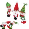 3pcs/Set Cute Santa Claus Snowman Doll Wine Bottle Cover Holder