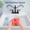 Aolemi Utility Sink Faucet 4 Inch Centerset, Laundry Sink Faucets