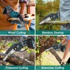 SENDRY Mini Chainsaw 6-Inch, Powerful Cordless Rechargeable Handheld Small Electric