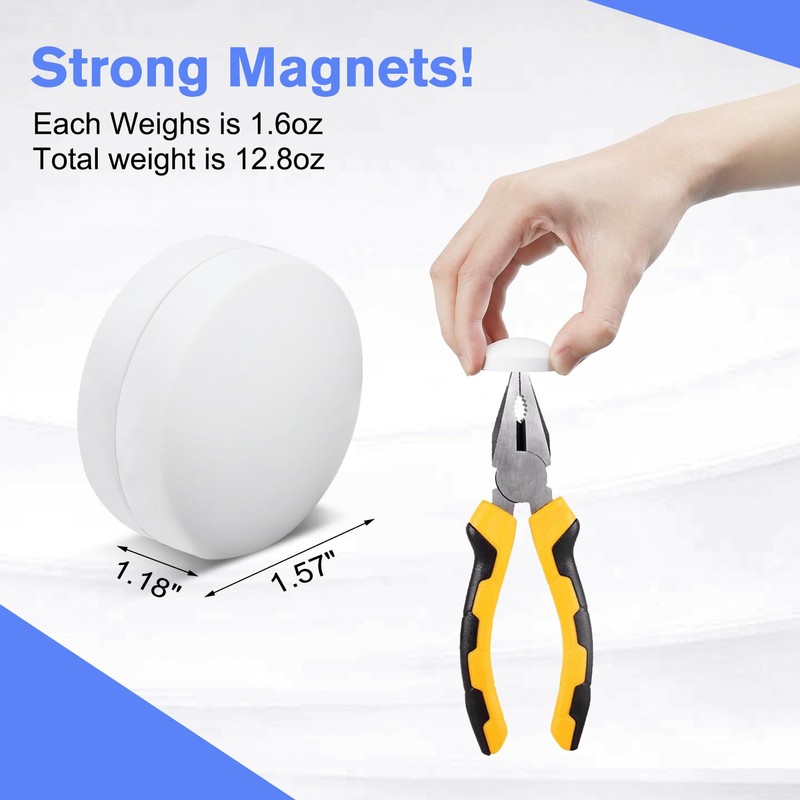 8 Pcs Shower Curtain Weights - 360° Silicone Wrapped, Rustproof