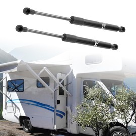 X AUTOHAUX 2Pcs 12 Inch 33 Lbs/ 150N Black Lift Supports Struts Shocks Gas Spring Universal for RV Car Truck Boat