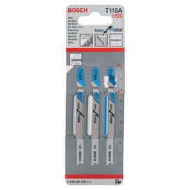 Bosch 2608631507 Jigsaw Blade T118 A 3 Pcs
