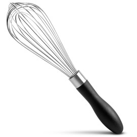 Anyongora Stainless Steel Kitchen Whisk, 10-Inch Wire Whisk for Cooking