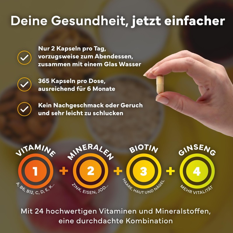 Multivitamin Premium - With 26 Vitamins & Minerals - 6