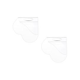 LannuMet 2pcs Heart-Shaped Acrylic Makeup Mixing Palette Makeup Tools for Foundation Eyeshadow Lipstick Nail Art Pigment