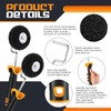 Leumoi 3 Pieces Drywall Corner Rollers Drywall Corner Compound Roller